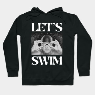 Swimmer Tee | Let's Swim | Black Hoodie